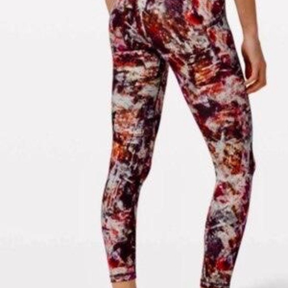 Lululemon Wunder Train High Rise Tight 25” Urbantricity Multi Leggings Size 4 - Picture 7 of 7